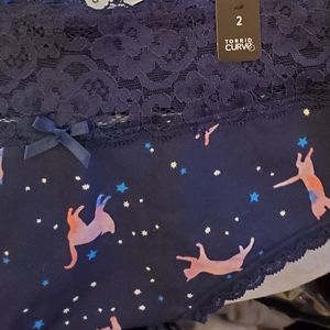 2 for $20 Torrid Galactic Kitty Cheeky Underwear size 2 NWT